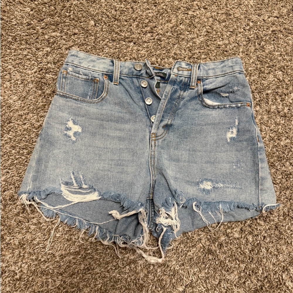 Wild Fable Light Blue Distressed Jean Shorts